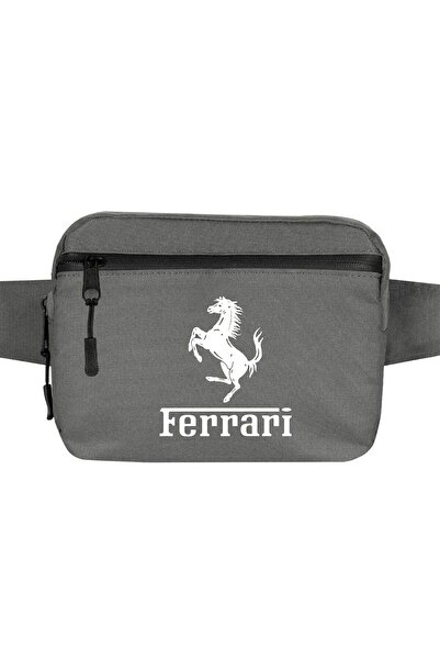 CrowsGate Ferrari Logo Waist Bag Gray Color