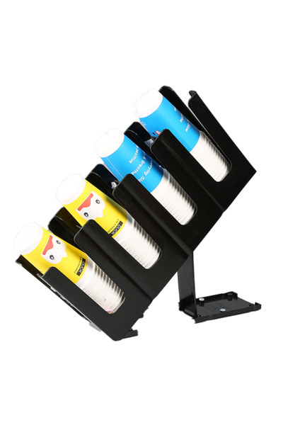 Raki Adjustable bar organizer with 4 compartments for glasses 12x24xh45cm black