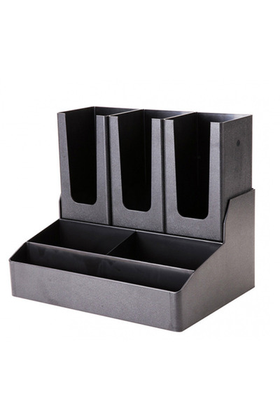 Raki Bar organizer with 6 compartments, glasses and napkins 36x27xh31cm black