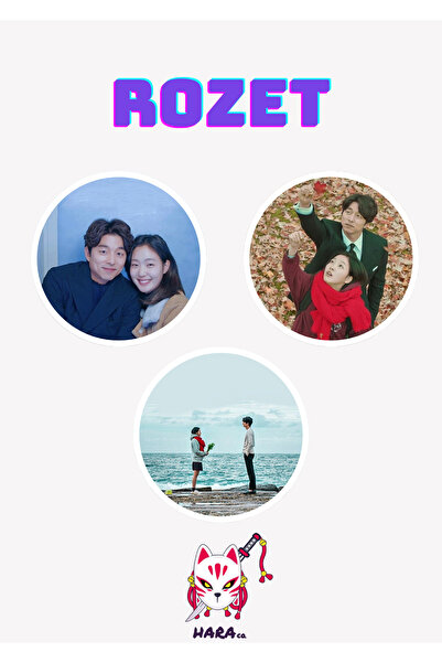Hara Company Goblin K-Drama Dizisi Gong Yoo ve Kim Go-eun Rozet Seti 3’lü