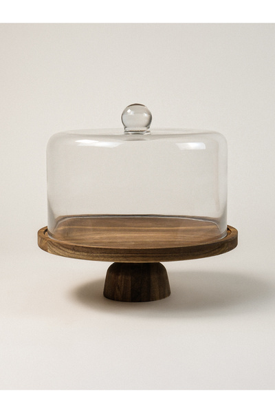 Minihol Elira Cam Akasya Pasta Standı