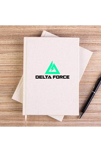 CrowsGate Delta Force Logo Cream Unlined Canvas Notebook