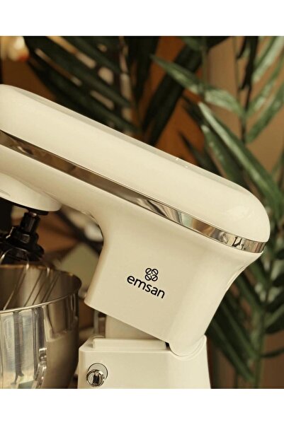 Empressco Beyaz 1500 W 5 L Stand Mikser, Mutfak Şefi, Güçlü ve Şık Tasarım