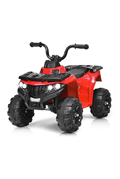 Generic مركبة كهربائية صغيرة للأطفال، ذات 4 عجلات، لون أحمر