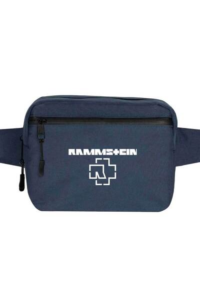 CrowsGate Geantă Rammstein Logo 2 Culoare bleumarin