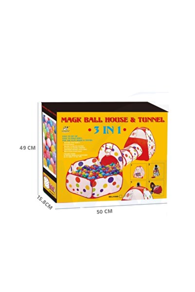 Generic خيمة لعب منبثقة 3 في 1 قابلة للطي للاستخدام الداخلي والخارجي مع نفق و...