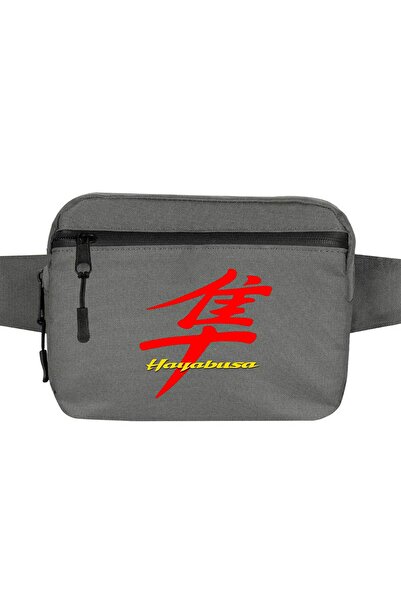 CrowsGate Hayabusa Logo Waist Bag Gray Color