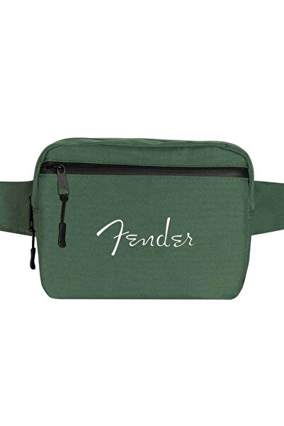 CrowsGate Geantă de talie cu logo Fender Culoare verde