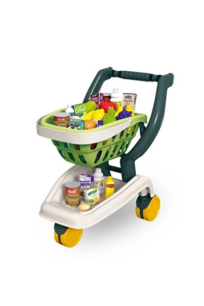 Generic مجموعة لعب عربة السوبر ماركت للأطفال
