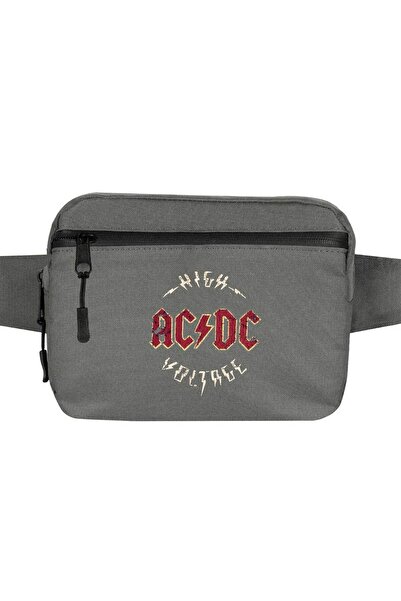 CrowsGate Ac Dc Vintage Waist Bag Gray Color