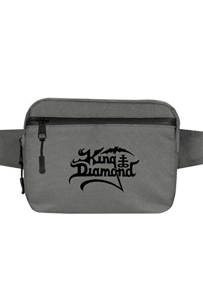 CrowsGate King Diamond Logo Waist Bag Grey Color