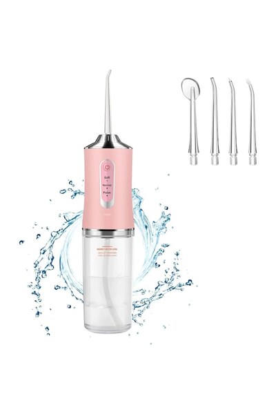 Rovitech Irigator oral PPS pulse, pentru dus bucal, portabil, roz