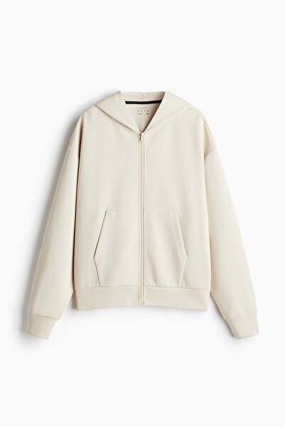 H&M Kapüşonlu ve Fermuarlı Üst Oversized Fit DryMove™