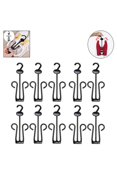 dorbe durable multi-hook organizer dress sneakers shoe holder & hanger