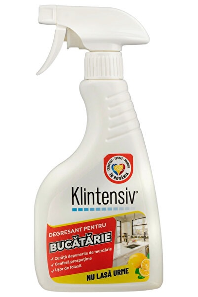 KLINTENSIV Degresant Bucătărie 500 ml – Curățare Intensă, Elimină Rapid Grăsi...