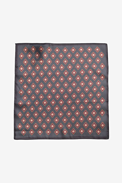 ALTINYILDIZ CLASSICS Men's Green-Brown Patterned Handkerchief