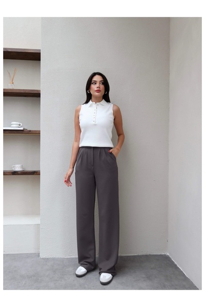 ESRAHELVACI Pile Detail Lycra Pants