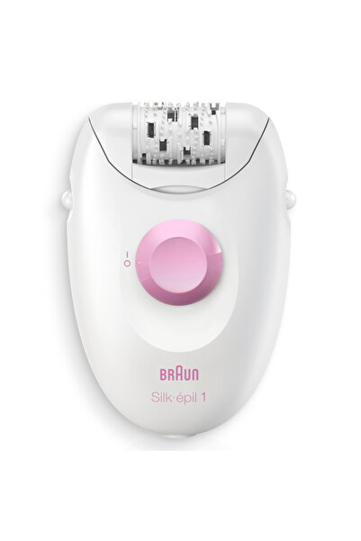 Braun Epilator Silk-épil 1 1-000, Soft Lift, 20 pensete, 1 viteză, Alb
