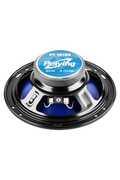 Peiying Set 2 Difuzoare 6, 4inch 80W PY 1610, Boxe Auto, Membrana Cauciuc, 100Hz-20kHz, 4 Ohm