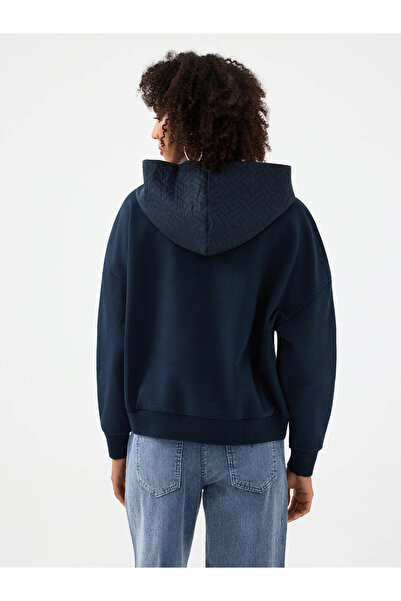 Loft Oversize Navy Blue Women's Sweatshirt Lf2040925