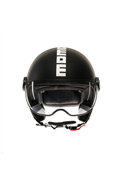 Momo Design MOMO KASK/ FGTR CLASSIC MONO MATT BLACK/WHİTE