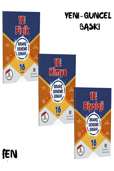 ÖZDEBİR YAYINEVİ 10.Sınıf Fen Branş Deneme Seti Güncel Yeni Baskı