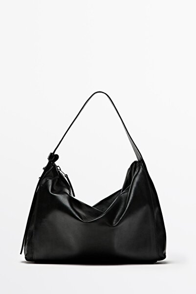 Massimo Dutti Napa deri kol çantası