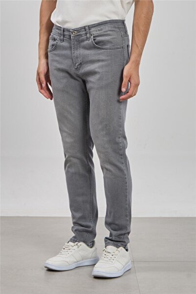 BARRELS AND OIL Men's Regular Fit Trousers - Gray