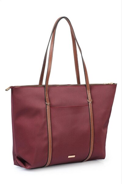 KOÇAK ÇANTA Γυναικεία τσάντα χειρός και ώμου από ύφασμα Buzzy ριγέ