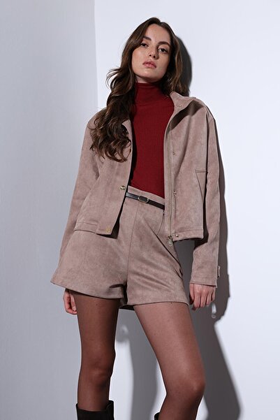 Antioch Vizon Süet Bomber Ceket