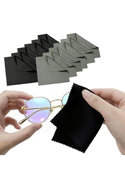 Hope 12-Pack Microfiber Cleaning Cloths for Glasses, Screens, Lenses - Scratc...