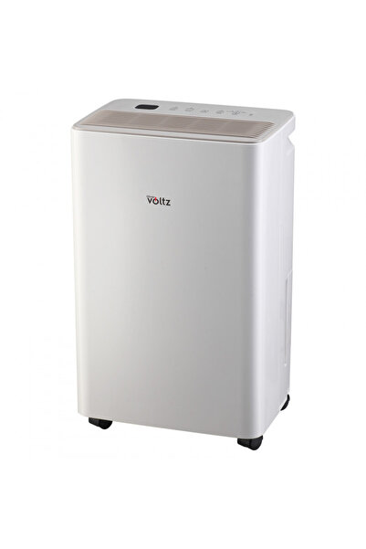 Voltz Dezumidificator Oliver OV51763A, 45 m2, 150 m3/h, 1,8 l, 12 l/zi, LED, Temporizator, Ionizator, Alb
