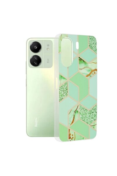 Fils Carcasă de protecție cu protecție ridicată pentru Xiaomi Elegant Redmi 13C 4G/Poco C65, seria Marble, Thermo