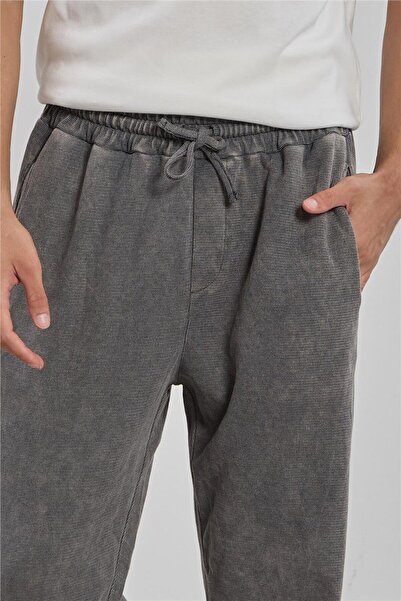 BARRELS AND OIL Men's Sweatpants with Back Pocket - Anthracite