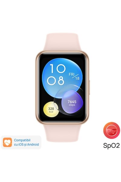 Huawei Smartwatch Watch Fit 2, Silicone Strap, Sakura Pink