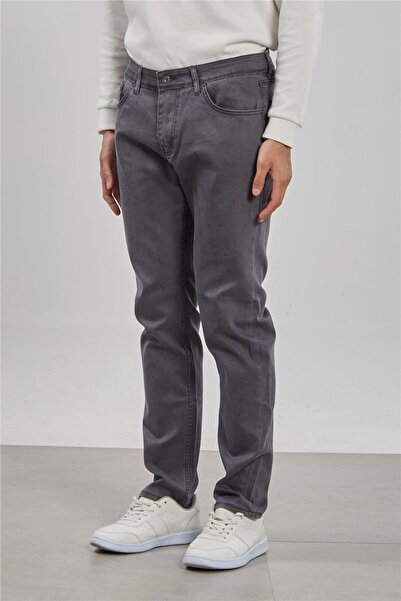 BARRELS AND OIL Men's Regular Fit Trousers - Smoked
