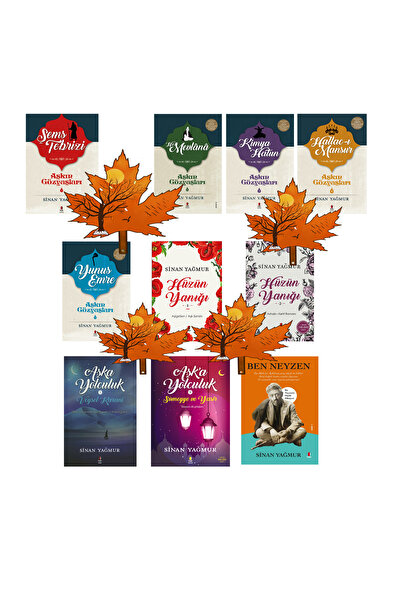 Kapı Yayınları sinan yağmur -10 kitap- aşkın gözyaşları - hüzün yanığı - aşka...