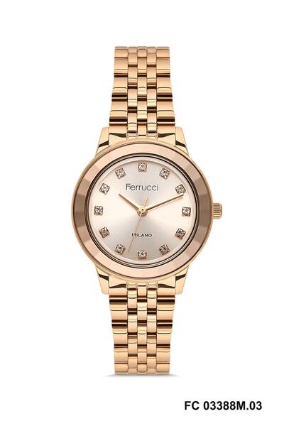 Ferrucci Fc 0625 03388m.3 Rose Gold 30 mm Women Wrist Watch