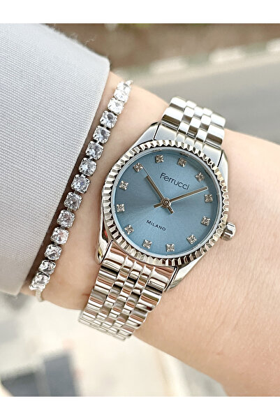 Ferrucci Mini Rolex Kasa 24 Mm Kadın Kol Saati Ve Bileklik