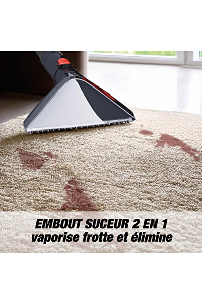 Techwood Textile vacuum cleaner TAN-8005R, 185W, Li-Ion 220 mAh, Cordless, 40min, 2 speed, Black/red