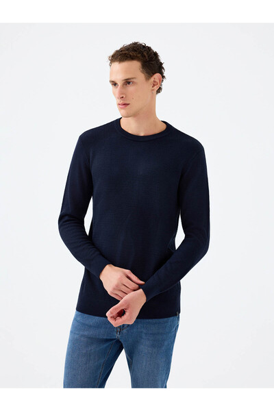Loft Regular Fit Navy Blue Men's Sweater Lf2040477