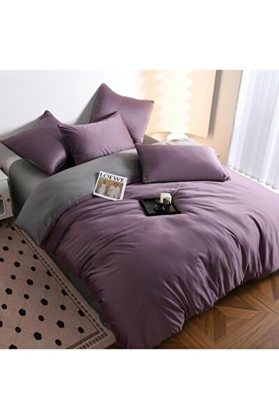 Casa de Vis Double Bed Linen Set, 6 Pieces, Satin, 240 x 245 cm, Uni,