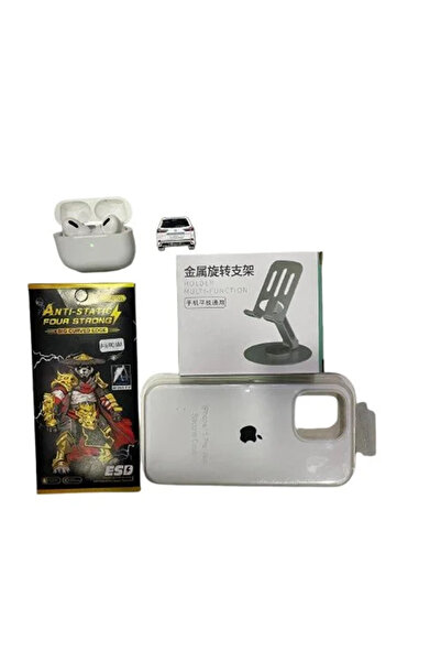 LOCK Phone Accessory Kit: Wireless Earbuds, Screen Protector, Phone Holder, Sliding Camera Cover Case