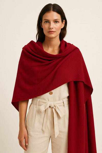 ARİNNASİDE 100% Cotton Muslin Shawl