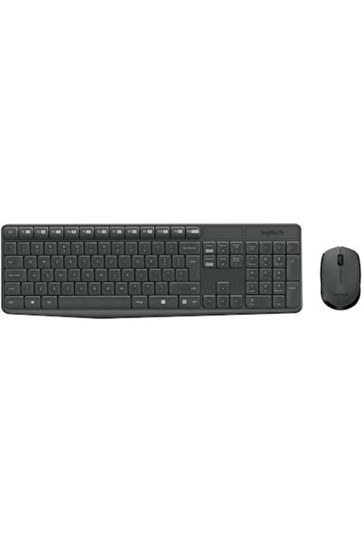 logitech Kit tastatură și mouse wireless MK235, USB, gri