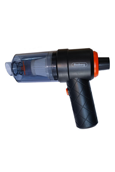 rosberg Aspirator de mână R51001PV, 6 W, 2.8 kPa, 3.7V, 0.1L, Autonomie 10 min, Negru