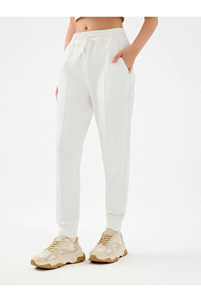 Loft Jogger Fit Beyaz Kadın Eşofman Altı Lf2038218