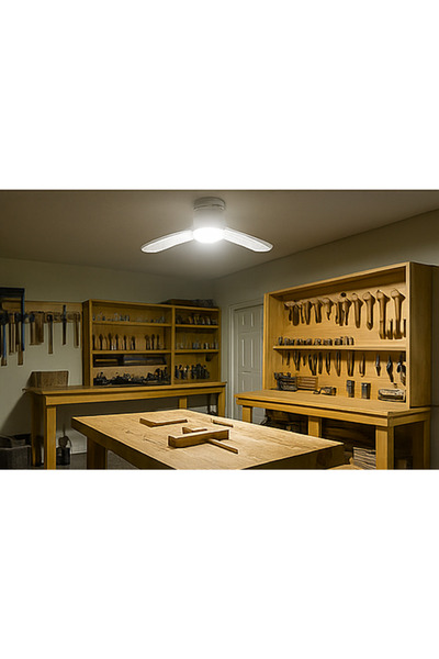 Erk Led 40W LED Ampul – 4300 Lümen, 6500K Beyaz Işık, Katlanabilir Kristal Pe...