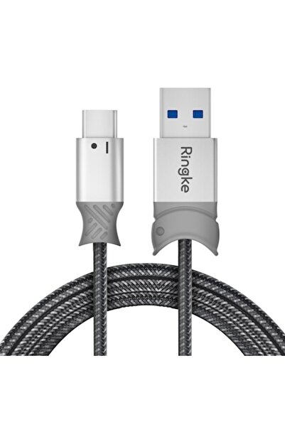 Ringke USB to Type-C Data Cable 20cm, Ringke, Gray