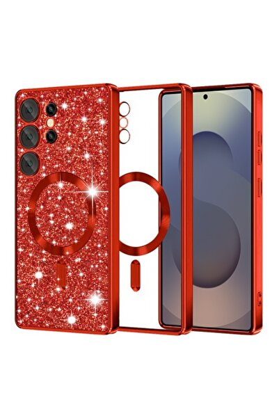 FİL Husa Protectie pentru Samsung Galaxy S25 Ultra, A65, Termoplastic, Noble Red